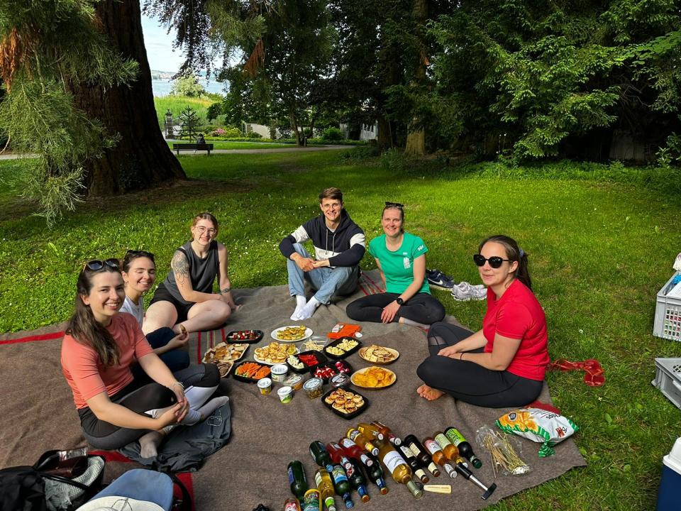 Picknick beim Paddelabenteuer